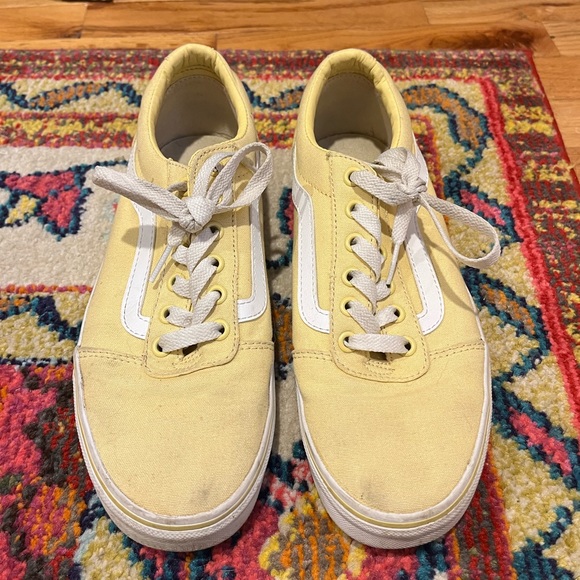 Vans Ward Skate Shoe - W8, light yellow, lightly used. - Picture 4 of 4